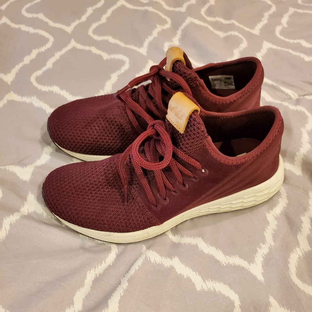 Womens maroon New Balance slip on